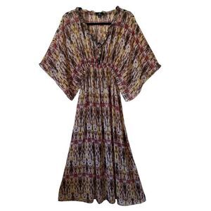 Curations Sheer Kimono Slv Empire Waist Maxi Dress Sz XS Swim, Occassion